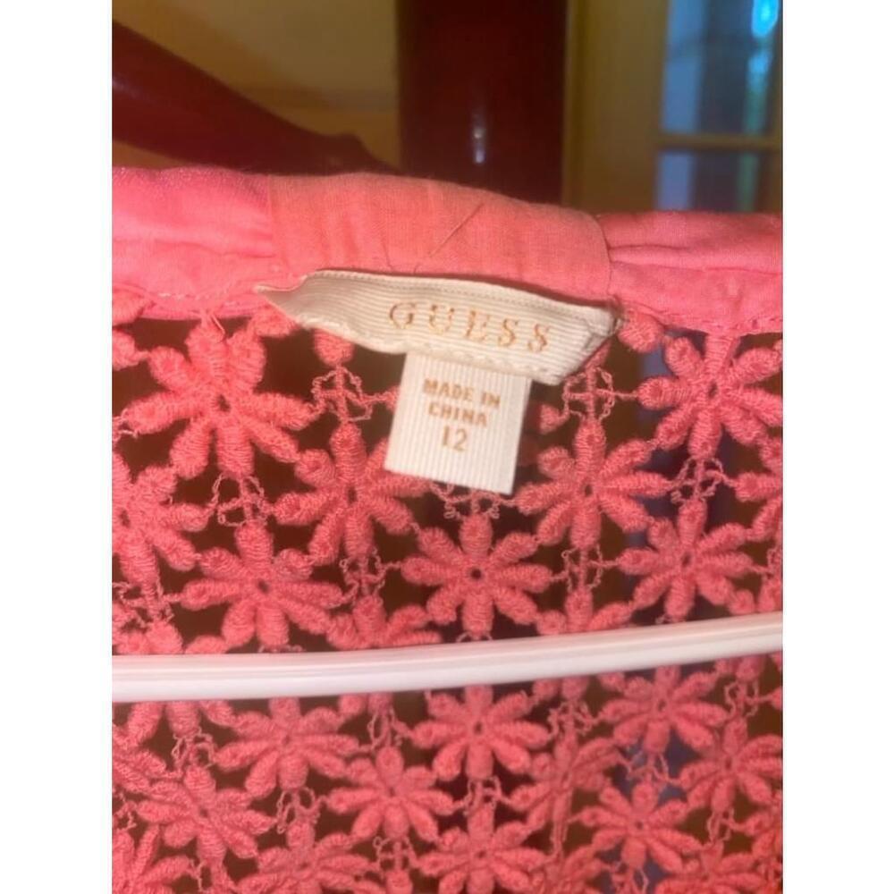 Women's Guess Pink cotton Dress Size 12 - Picture 2 of 9